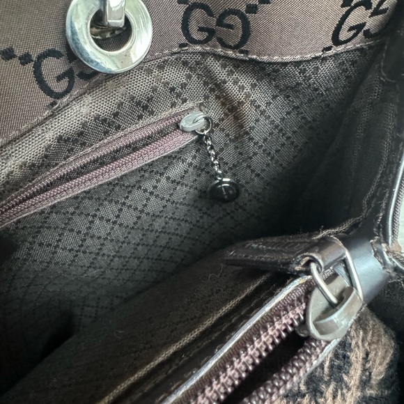 Authentic Gucci GG Canvas Tote with Bamboo-Style Handles w/ COA - Picture 13 of 15